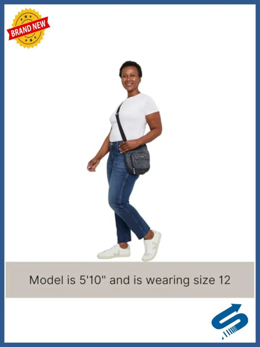 Lightweight Nylon Crossbody Bag with Wallet Organization, Adjustable Strap